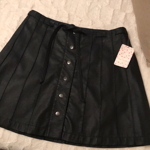 Free People Leather Skirt - Picture 4 of 5